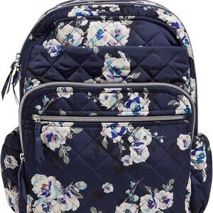 XL Vera Bradley Backpack in Blooms and Branches Navy